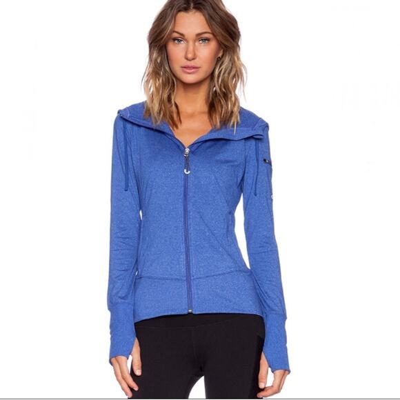 Alo Yoga Protector Hooded Lightweight Full Zip Jacket - Picture 1 of 7